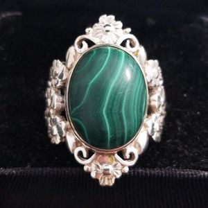 Nepal Malachite in Sterling Silver